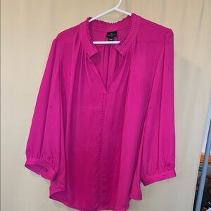 Worthington Fuchsia Blouse